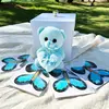 2. DIY Box with 4 Pink or Blue Butterflies and Teddy thumbnail